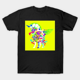 monster sphinx ecopop geometry colored kaiju art T-Shirt